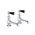 JTP Grosvenor Black Lever Long Nose 2 Hole Basin Taps (Pair) - Unbeatable Bathrooms