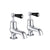JTP Grosvenor Black Lever 2 Hole Bath Taps (Pair) - Unbeatable Bathrooms