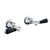 JTP Grosvenor Black Lever Concealed 1/0" Wall Valves (Pair) - Unbeatable Bathrooms