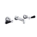 JTP Grosvenor Black Lever 3 Hole Basin Mixer - Unbeatable Bathrooms