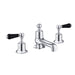 JTP Grosvenor Black Lever 3 Hole Deck Mounted Bath Filler Tap - Unbeatable Bathrooms