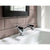 JTP Grosvenor Black Lever Basin Mixer Tap with Pop Up Waste - Unbeatable Bathrooms
