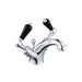 JTP Grosvenor Black Lever Basin Mixer Tap with Pop Up Waste - Unbeatable Bathrooms