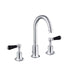 JTP Grosvenor Black Lever 3 Hole Basin Mixer Tap Swivel Spout - Unbeatable Bathrooms