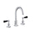 JTP Grosvenor Black Lever 3 Hole Basin Mixer Tap Swivel Spout - Unbeatable Bathrooms