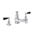 JTP Grosvenor Black Lever 3 Hole Basin Mixer Tap - Unbeatable Bathrooms