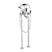 JTP Grosvenor Black Lever Freestanding Bath Shower Mixer with Kit - Unbeatable Bathrooms