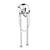 JTP Grosvenor Black Lever Freestanding Bath Shower Mixer with Kit - Unbeatable Bathrooms