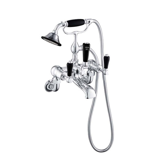 JTP Grosvenor Lever Black Edition Shower Mixer Wall Mounted with Kit - Unbeatable Bathrooms