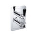 JTP Grosvenor Black Lever Thermostatic Concealed 1 Outlet 2 Controls Shower Valve - Unbeatable Bathrooms