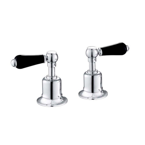JTP Grosvenor Black Lever Panel Valves 3/4 - Unbeatable Bathrooms