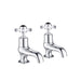 JTP Grosvenor Black Pinch 2 Hole Bath Taps (Pair) - Unbeatable Bathrooms