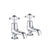 JTP Grosvenor Black Pinch 2 Hole Bath Taps (Pair) - Unbeatable Bathrooms
