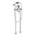 JTP Grosvenor Black Pinch Freestanding Bath Shower Mixer Tap with Kit - Unbeatable Bathrooms