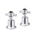 JTP Grosvenor Black Pinch 3/4" Panel Valves (Pair) - Unbeatable Bathrooms