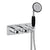 JTP Grosvenor Pinch Thermostatic Concealed 2 Outlet 2 Controls Shower Valve & Handset - Unbeatable Bathrooms