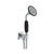 JTP Grosvenor Black Water Outlet, Holder, Hand Shower & Hose - Unbeatable Bathrooms