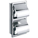 Flova Gloria Double Concealed Toilet Roil Holder - Unbeatable Bathrooms