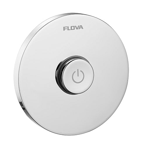 Flova Goclick Concealed On/Off Valve with Flow Control- Round Plate