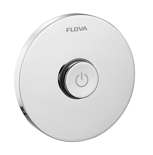 Flova Goclick Concealed On/Off Valve with Flow Control- Round Plate - Unbeatable Bathrooms