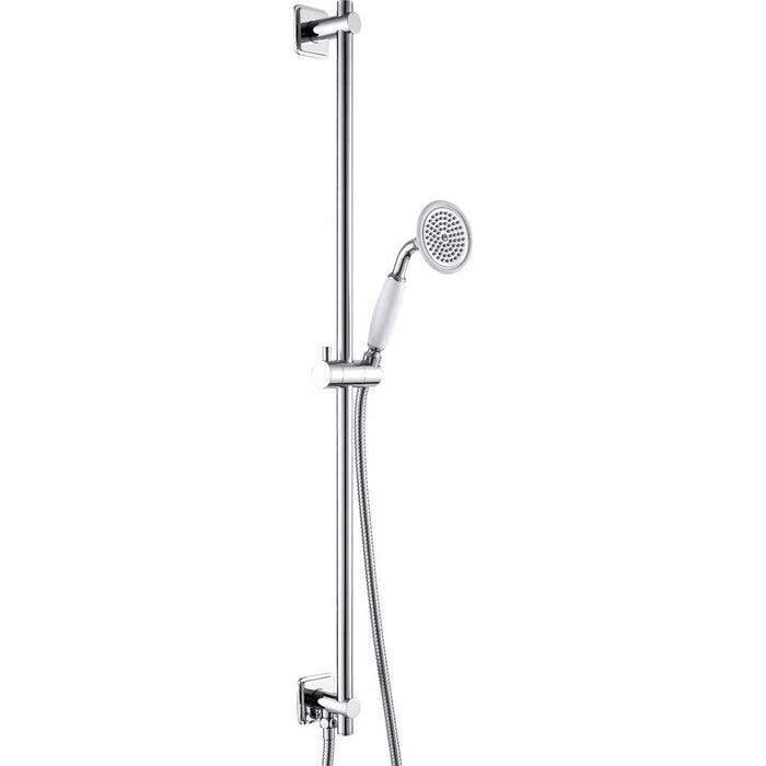JTP Grosvenor Slide Rail Kit, Single Function Handset & Hose With Bottom Outlet - Unbeatable Bathrooms