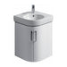 Geberit Selnova 320/500mm Compact Corner Vanity Unit - Wall Hung 2 Door Unit - Unbeatable Bathrooms