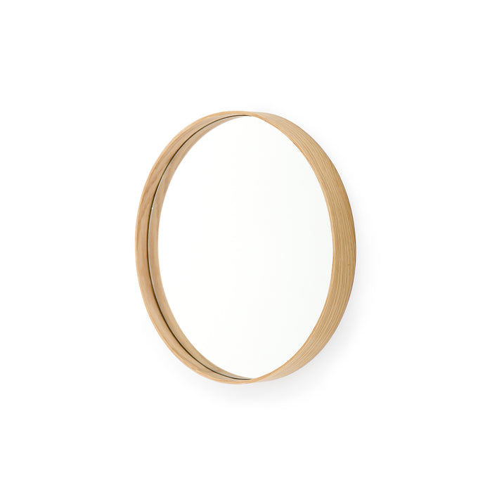 Glance Round Wall Mirror 310 - Natural Oak - Unbeatable Bathrooms
