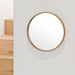 Glance Round Wall Mirror 310 - Natural Oak - Unbeatable Bathrooms