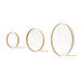Glance Round Wall Mirror 450 - Natural Oak - Unbeatable Bathrooms
