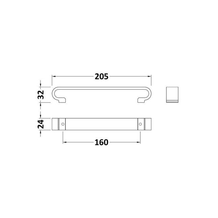 Hudson Reed Fusion Brushed Nickel Double G Handle - Unbeatable Bathrooms