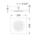 Hudson Reed Ceiling Tile Shower Head - Unbeatable Bathrooms