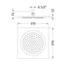 Hudson Reed Ceiling Tile Shower Head - Unbeatable Bathrooms