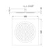 Hudson Reed Ceiling Tile Shower Head - Unbeatable Bathrooms