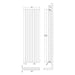 Hudson Reed Revive Vertical Double Panel Radiator 180cm x 52.8cm - Unbeatable Bathrooms