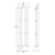 Hudson Reed Single Panel Radiator with Mirror 180cm x 49.9cm - Unbeatable Bathrooms
