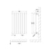 Hudson Reed Horizontal Single Panel Radiator 60cm x 41.2cm - Unbeatable Bathrooms