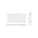 Hudson Reed Revive Horizontal Double Panel Radiator - Unbeatable Bathrooms