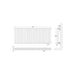 Hudson Reed Revive Horizontal Double Panel Radiator - Unbeatable Bathrooms