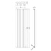 Sloane Vertical Single Panel Radiator 150cm x 35.4cm - Unbeatable Bathrooms