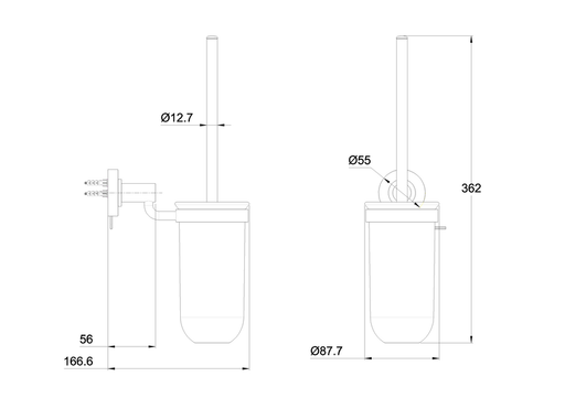 Britton Toilet Brush Holder - Unbeatable Bathrooms