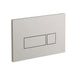 VADO Square Dual Flush Plate - Brushed Nickel - Unbeatable Bathrooms