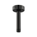 Vado Omika Noir Ceiling Mounting Arm 100mm (4") - Polished Black - Unbeatable Bathrooms