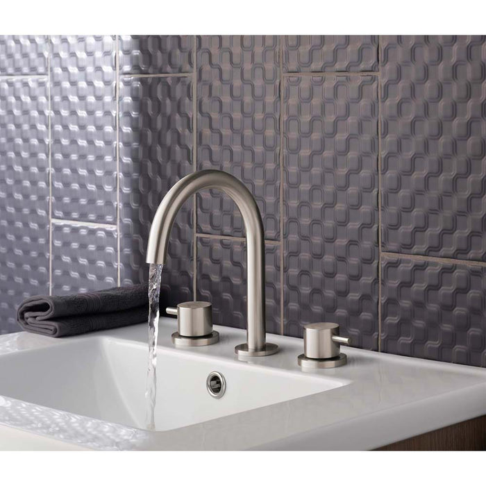 JTP Inox 3 Hole Basin Mixer Tap - Unbeatable Bathrooms