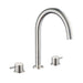 JTP Inox 3 Hole Basin Mixer Tap - Unbeatable Bathrooms