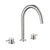 JTP Inox 3 Hole Basin Mixer Tap - Unbeatable Bathrooms