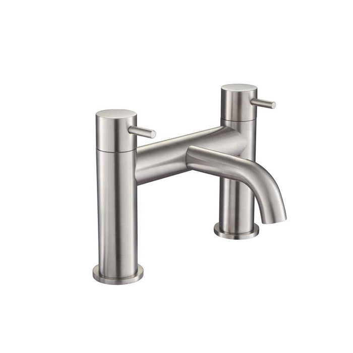 JTP Inox 2 Hole Bath Filler Tap - Unbeatable Bathrooms