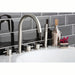 JTP Inox 5 Hole Bath Shower Mixer Tap with Extractable Hand Shower Swivel Spout & Diverter - Unbeatable Bathrooms