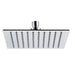 JTP Inox Square Overhead Shower 250mm - Unbeatable Bathrooms