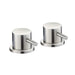 JTP Inox Deck Panel Valves (Pair) - Unbeatable Bathrooms