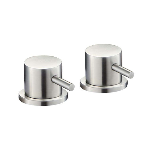 JTP Inox Deck Panel Valves (Pair) - Unbeatable Bathrooms